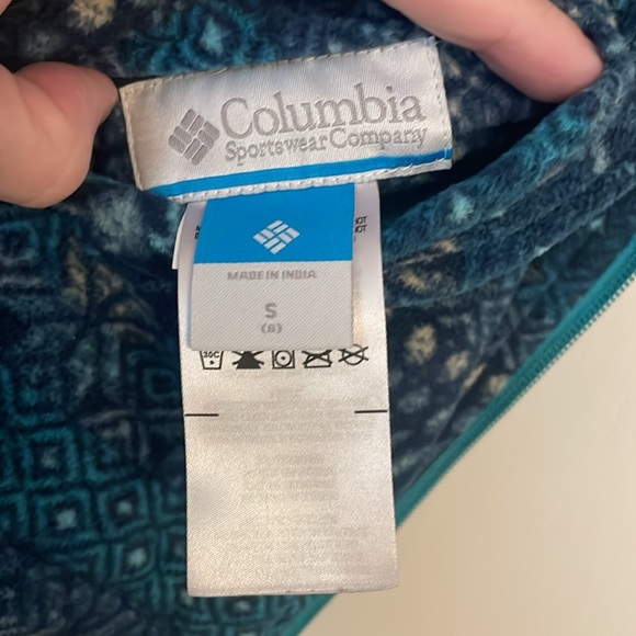 Columbia Puffer Vest Turquoise Small - Picture 6 of 6